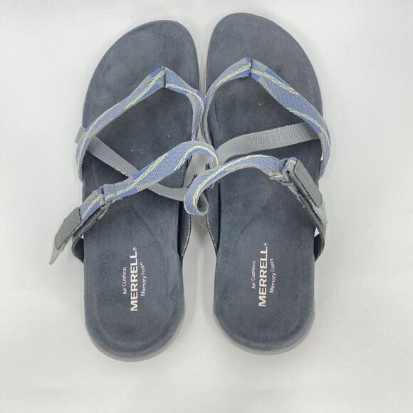 Merrell District Mendi Storm Gray Thong Sandals Flip Flops Womens 11 - Picture 4 of 6